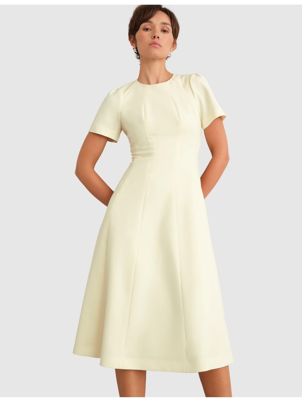 Hobbs London | Eliana Fit Flare Midi Dress
